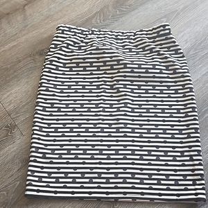 Pencil black/white Carolyn Taylor Skirt